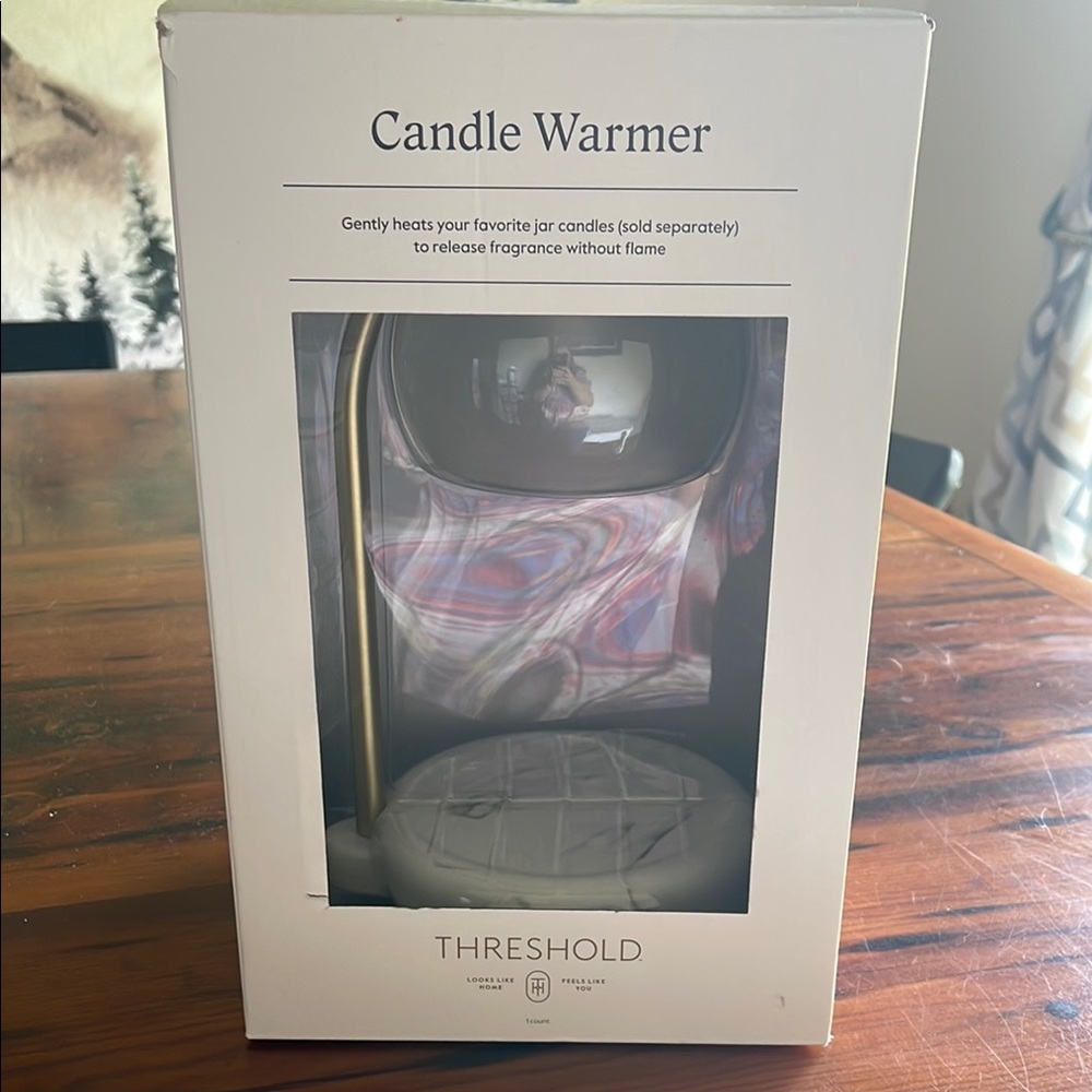 Threshold White and Gold Candle Warmer